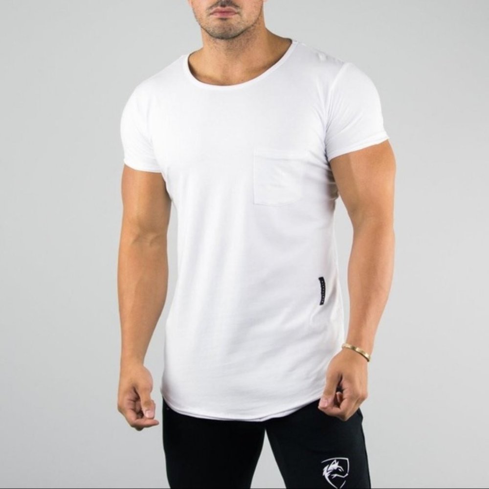 Alphalete Pocket Scoop Neck - White